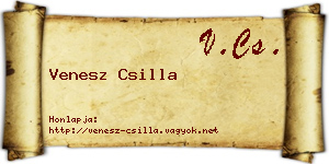 Venesz Csilla névjegykártya